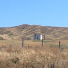 A day in Central Otago - Watertank and dry landscape in Central Otago