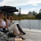 Bendermeer Sketching - On the Deck of the pavilion at Bendermeer