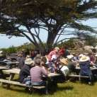 Painting in Monterey - lunch time before the big paint out
