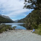 The Routeburn Track - Sketching at Lake Howden